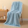 Slub Velvet Toalha de Banho Novo Coral Veludo Espessado Absorvente Adulto Doméstico Soft Bath Toalha Wrap Toalha de Banho Cross-border Atacado