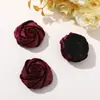 Outono e inverno temperamento suave pelúcia dourada botão de rosa diy feito à mão versátil grampo de cabelo broche adorno de cabeça acessórios de vestuário