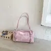 2026 Bolso Tote Grande de Nuevo Estilo Coreano para Mujer, Bolso de Hombro Versátil y de Moda con Colgante de Oso Lindo, Adecuado para Viajar al Trabajo y Llevar Cosas