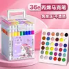 Net vermelho criação acrílico marcador à base de água de secagem rápida algodão núcleo caneta acrílica pintura cerâmica impermeável pigmento arte aquarela caneta