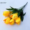 Simulación de 6 cabezas de magnolia, flor para decoración del hogar, sala de estar, adornos, paisajismo interior, arreglo floral, ingeniería de jardín, flores falsas.