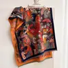 Bufanda de Imitación Cachemir Estilo Pintura al Óleo Vintage Nueva Otoño/Invierno 2026 para Mujer, Calentador de Cuello Chal Jacquard Versátil de Alta Gama al por Mayor