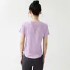 Camiseta Deportiva Transpirable de Secado Rápido Adelgazante para Mujer con Malla Trasera para Yoga, Running, Entrenamiento, Pilates, Fitness Nuevo