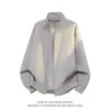 Otoño 2026 Nuevo Estilo Americano Chaqueta Bomber con Cuello Alto y Parches Chaqueta de Béisbol Abrigo Talla Grande para Hombre
