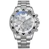 Nuevo moda europea y americana hombres negocios simple esfera grande banda de acero hombres reloj Medio Oriente explosiones fabricantes en stock lote