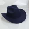 Sombreros para Hombre Transfronterizos, Sombreros Vaqueros Occidentales Europeos y Americanos, Sombreros de Jazz de Lana, Sombreros de Sol para Mujer para Exteriores, Sombreros Negros para Adultos