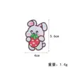 Suministro transfronterizo de parches bordados de tigre de dibujos animados, dinosaurio, conejo y pajarita con adhesivo termofusible para decoración de ropa, zapatos y sombreros