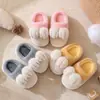 Pantuflas de algodón para niños invierno niños y niñas pantuflas peludas cálidas zapatos de casa para padres e hijos zapatos de algodón para niñas pequeñas bebés