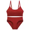 Conjunto de Camisola Base Sin Aros para Mujer, Sin Marcas, Tallas Grandes, Acolchado, Sexy, Ropa Interior para Dormir Boca Abajo, Delgada