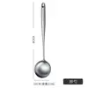 Espátula de Cabo Estendido em Aço Inoxidável Colher Sopa Espátula Escorredor Resistente a Altas Temperaturas Espátula Espessada Doméstica Conjunto de Utensílios de Cozinha Atacado
