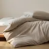 2026 Nueva Funda de Edredón de una Pieza Cepillada de Algodón de Fibra Larga de Color Sólido, Ropa de Cama Cómoda y Suave para Otoño e Invierno