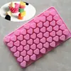Molde de Silicona para Pastel con Forma de Corazón Mini de 55 Piezas al por Mayor, Molde de Cera para Pintura de Fuego DIY Corazón