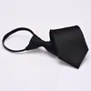 Corbata formal de negocios con cremallera para hombre, estilo coreano, profesional, decorativa, sin nudo, azul, negro y rojo, fácil de poner y quitar.