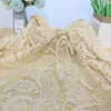 Tela de Encaje de Malla Blanca Cortina Tela para Fondo de Foto de Boda Mantel Tela para Vestido Ropa