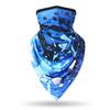 Toalla triangular de seda de hielo con agujeros, toalla facial transpirable, máscara a prueba de viento para hombres y mujeres, bufanda para deportes al aire libre, ciclismo, cuello de pesca