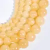 Cuentas de jade color beige natural cuentas de jade de cera de abeja accesorios para pulseras diy venta directa de fábrica al por mayor