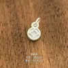 Plata Pura 999 Accesorios de Plata Dura 3D Colgante DIY Dios de la Riqueza Atrae Riqueza y Buena Fortuna Cuentas de Plata Pura Colgante de Bolsa de la Suerte Pixiu