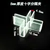 Ranura Transparente para Tarjetas Clip para Acuario Hebilla Cruzada Conector de Pantalla Acrílica Clip de Fijación en Ángulo Recto con Forma de L para Tablero KT