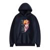 Muerte BLEACH Kurosaki Ichiro Anime Sudadera con Capucha Forrada de Polar con Estampado Transfronteriza Holgada para Hombre y Mujer