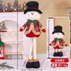 Nuevo Adorno de Muñeco Retráctil de Navidad Transfronterizo Papá Noel Muñeco de Nieve Alce Adornos de Muñeco Retráctil de Piernas Largas