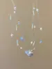 Collar de perlas y conchas de estrella de mar de Island Comic para mujer, cadena de clavícula superpuesta, accesorios pequeños y frescos para vacaciones en la playa