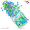 Explosiones transfronterizas estrella fluorescente de cinco puntas 5mm 12 colores set de lentejuelas para uñas Mate Nacarado parche joyería para uñas