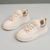 [Personalizado] G7609 Novos Sapatos Brancos Novo Outono 2024 Sola Grossa Aumento de Altura Sapatos Femininos Casual Respirável Esportivo