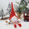 Novas decorações de Natal boneco de homem da floresta de pernas compridas tricotado LED com luz sem rosto idoso pingente de árvore de Natal