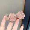 Pinza para el Cabello de Lazo Completa de Pedrería Brillante Clip Coreano de Lujo Ligero Nuevo Estilo Clip para Flequillo Pinza de Pato de Gama Alta de Verano Pinza Lateral para Mujer