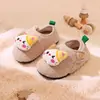 Pantuflas de algodón para niños, nuevo estilo de invierno para niñas, para interior, para bebés de 1 año 3, ligeras, para casa, suela suave, pantuflas para niños y bebés