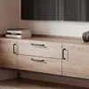 Manija de puerta de gabinete de un solo orificio de aleación de zinc macizo de oro nórdico, manija de puerta de armario, cajón de armario, manija de puerta al por mayor, herrajes para muebles