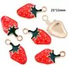 Accesorios de Aleación para Joyería DIY, Colgantes de Frutas y Verduras con Goteo de Aceite, Colgantes para Collar, Accesorios para Aretes W207