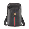 Bolsa de cintura de couro genuíno bolsa para celular masculina bolsa multifuncional bolsa transversal para trabalho ao ar livre cinto bolsa para pendurar na cintura bolsa de couro de vaca