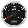 Tacômetro universal com motor modificado de 52 mm 3/4/6/7 / 8K adequado para carros, barcos, iates 9-30V