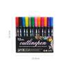 Bolígrafo de contorno de doble línea, fantasía, metal, 24 colores, bricolaje, cuenta manual, multicolor, resaltador navideño, bolígrafo de contorno para tarjetas de felicitación, venta al por mayor