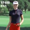 PGM Roupas de Golfe Feminina Camiseta de Manga Curta Vestido de Verão Novo Top Feminino Cor Sólida Respirável Fornecimento Direto da Fábrica