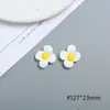 Desenho fofo pequena Margarida cola de leite capa de telefone bolsa de material diy joias de cabelo feitas à mão acessórios de resina