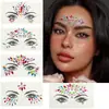 Pegatinas de Esquina de Ojo de Maquillaje Nuevo Transfronterizas Decoración Facial de Fiesta de Gama Alta Pegatinas de Tatuaje Temporales Pegatinas de Tatuaje Color