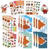 8 collage navideño de dibujos animados funda de teléfono decorativa para vacaciones monopatín plano impermeable pegatinas DIY originales sin infracción