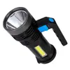 Linterna de Búsqueda Portátil para Exteriores Transfronteriza Iluminación de Emergencia para el Hogar Linterna de Luz Fuerte Largo Alcance con Luz Lateral COB