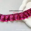 Varios Accesorios de Encaje Negro Satén Plisado con Ribete de Encaje, Accesorios para el Cabello, Cintas para Abanico, Materiales Decorativos Hechos a Mano para Manualidades