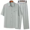 Camisas de Verano Finas para Hombres de Mediana Edad y Mayores, Ropa para Papá, Nuevo Estilo 2026, Ropa Casual de Verano para Abuelos