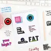 50 Piezas de Pegatinas Divertidas, Creativas y Personalizadas de Graffiti para Adultos para Decorar Fundas de Teléfono Móvil DIY, Papelería de Computadora y Maletas