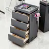Gabinete de Herramientas para Barbería Salón de Peluquería Gabinete de Almacenamiento para Peluquería Banco de Trabajo para Cortar el Cabello Completamente Ensamblado Almacenamiento Gabinete de Madera