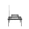 Mesa de fogão de acampamento mesa farol mesa de piquenique mesa de extensão perna elevada mesa dobrável com haste de luz impressão de geração transfronteiriça