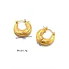 Pendientes Hidráulicos Europeos y Americanos de Moda Transfronterizos de Acero Inoxidable Set de Pendientes Tendencia Chapados en Oro de 18K Pendientes para Mujer Fabricante Venta al por Mayor