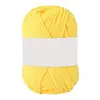 Algodón Leche de 4 hebras Amigable con la Piel Algodón Peinado Tejido a Mano DIY Hilo para Bebé Chaleco Sombrero Bufanda Ropa de Abrigo Lana de Grosor Medio Bola de Lana