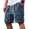 2026 Nuevos Pantalones Cortos Casuales de Waffle Transfronterizos para Hombre Verano Sueltos Transpirables Pantalones de Cinco Puntos Estilo Americano Ropa Moderna para Hombre
