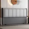 Nuevo Modelo 2025 Cabecero con Tapicería Suave, Respaldo Moderno Simple de Madera Maciza de Pie, Cabecero de Cuero Resistente a Arañazos de Gato Se Vende por Separado