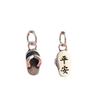 Zapatos abiertos de plata 925 pantuflas de seguridad colgante pulsera de cuerda trenzada accesorios de plata diy plata tailandesa joyería de plata material para joyería pedido especial